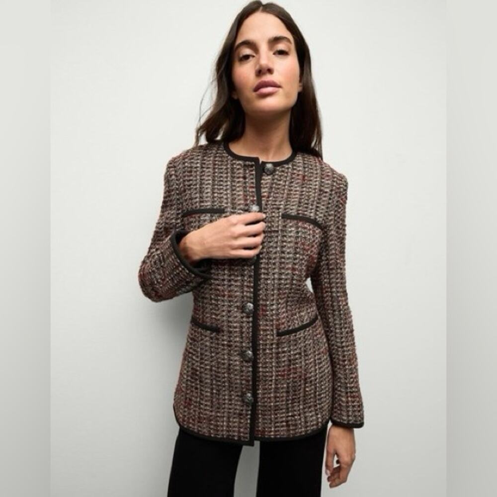 Veronica Beard Watkins Dickey Tweed Blazer Jacket 2